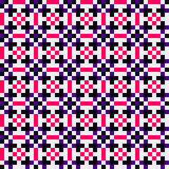 Fototapeta premium Abstract Cross Pattern generative computational art illustration