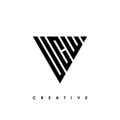 UCW Letter Initial Logo Design Template Vector Illustration