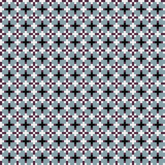 Abstract Cross Pattern generative computational art illustration