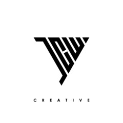 JCW Letter Initial Logo Design Template Vector Illustration