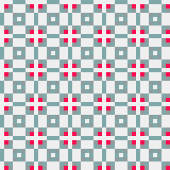 Fototapeta premium Abstract Cross Pattern generative computational art illustration