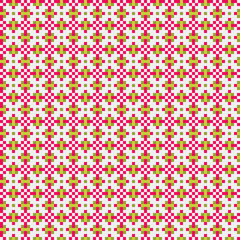 Abstract Cross Pattern generative computational art illustration