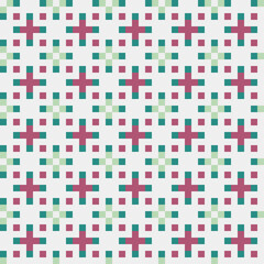 Abstract Cross Pattern generative computational art illustration