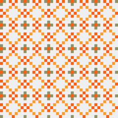Abstract Cross Pattern generative computational art illustration