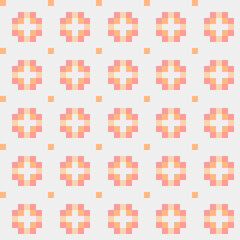 Abstract Cross Pattern generative computational art illustration