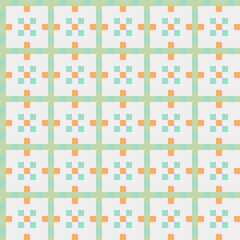 Fototapeta premium Abstract Cross Pattern generative computational art illustration