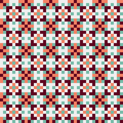 Abstract Cross Pattern generative computational art illustration