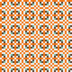 Abstract Cross Pattern generative computational art illustration