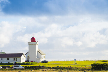 Obrestad lighthouse in Norway.