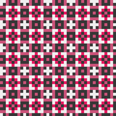 Abstract Cross Pattern generative computational art illustration