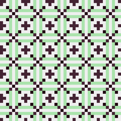 Fototapeta premium Abstract Cross Pattern generative computational art illustration