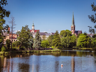 Blick auf die Stadt Geringswalde in Sachsen