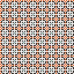 Abstract Cross Pattern generative computational art illustration