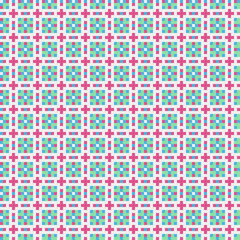 Fototapeta premium Abstract Cross Pattern generative computational art illustration