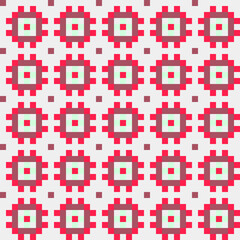 Abstract Cross Pattern generative computational art illustration