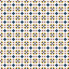 Abstract Cross Pattern generative computational art illustration