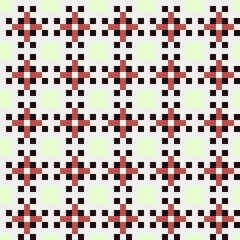 Fototapeta premium Abstract Cross Pattern generative computational art illustration