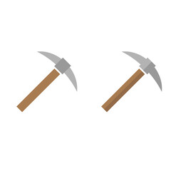 Pickaxe flat icon