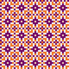 Fototapeta premium Abstract Cross Pattern generative computational art illustration