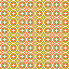 Abstract Cross Pattern generative computational art illustration