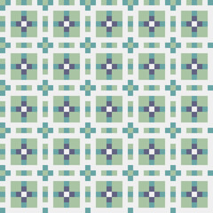 Fototapeta premium Abstract Cross Pattern generative computational art illustration