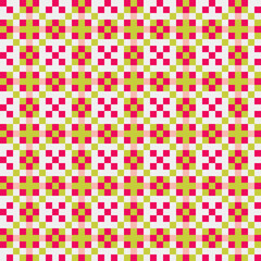 Fototapeta premium Abstract Cross Pattern generative computational art illustration