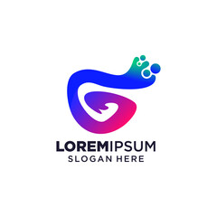 Letter G logo vector illustration, Design inspiration. Colorful icons.