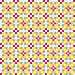 Abstract Cross Pattern generative computational art illustration