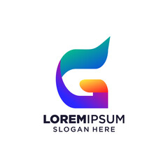 Letter G logo vector illustration, Design inspiration. Colorful icons.