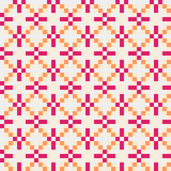 Abstract Cross Pattern generative computational art illustration