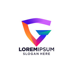 Letter G logo vector illustration, Design inspiration. Colorful icons.