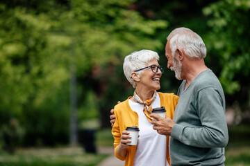 Senior couple, remembering their life together.