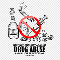 INTERNATIONAL DAY AGAINST DRUG ABUSE AND ILLICIT TRAFFICKING, POSTER AND BANNER