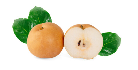 Snow Pear on white background