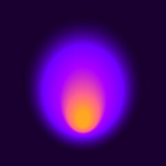 abstract gradient colored blurry circle, round shape over black background, banner poster flyer layout design element