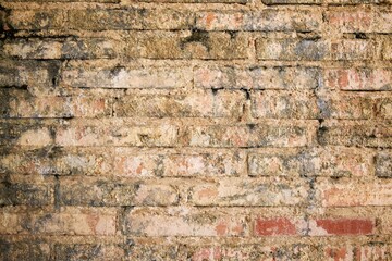 Naklejka premium Old brick wall closeup