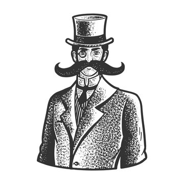 recommend clip art: gentleman giant mustache line art sketch raster