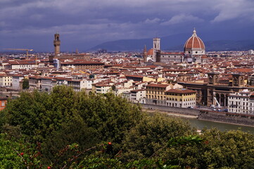 Fototapeta na wymiar View of Florence from Piazzale Michelangelo, Italy