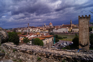 Obraz premium View of Florence from the ramps of San Niccolò, Italy