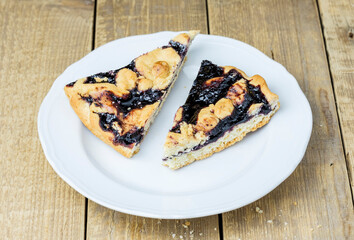 Fette di crostata, due fette di crostata 