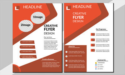 Creative Flyer Design, business flyer and template