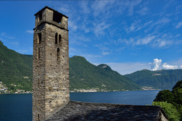 Naklejka premium Careno - Chiesetta di San Martino Lago di Como