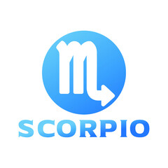 Scorpio Icon Zodiac Symbols. Illustration Sign Astrology Stars Constellations Design Horoscope. 