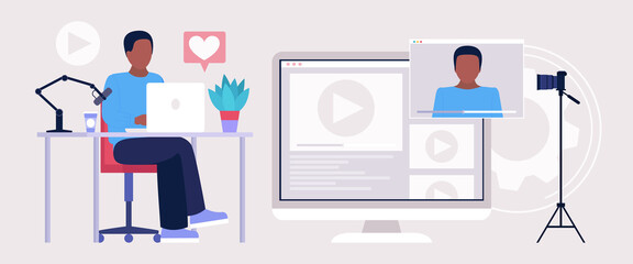 Fototapeta premium Blogging concept