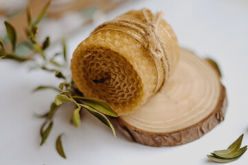 beeswax candle