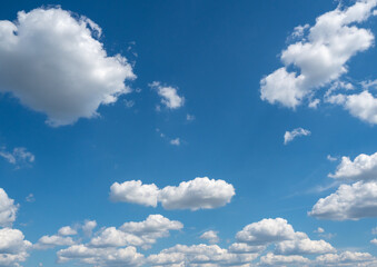 Naklejka na ściany i meble summer cloudy sky, blue sky, clouds.