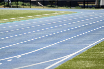 陸上競技場　炎天下