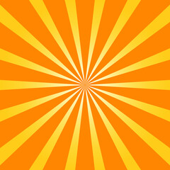 Starburst, sunburst background. Vintage abstract template with yellow sunrays eps 10