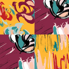 abstract color pattern in graffiti style. Quality vector illustration for your design