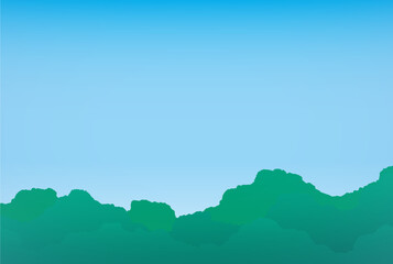 Obraz premium アブストラクト background 夏 森 自然